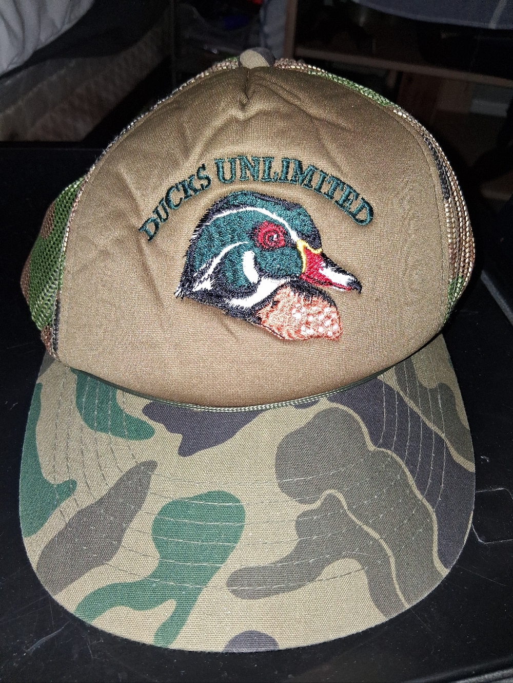 Ducks Unlimited Brown & Camouflage Trucker Hat